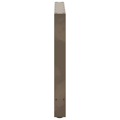 vidaXL Dining Table Legs Natural Steel 2 pcs 70x(72-73) cm Steel