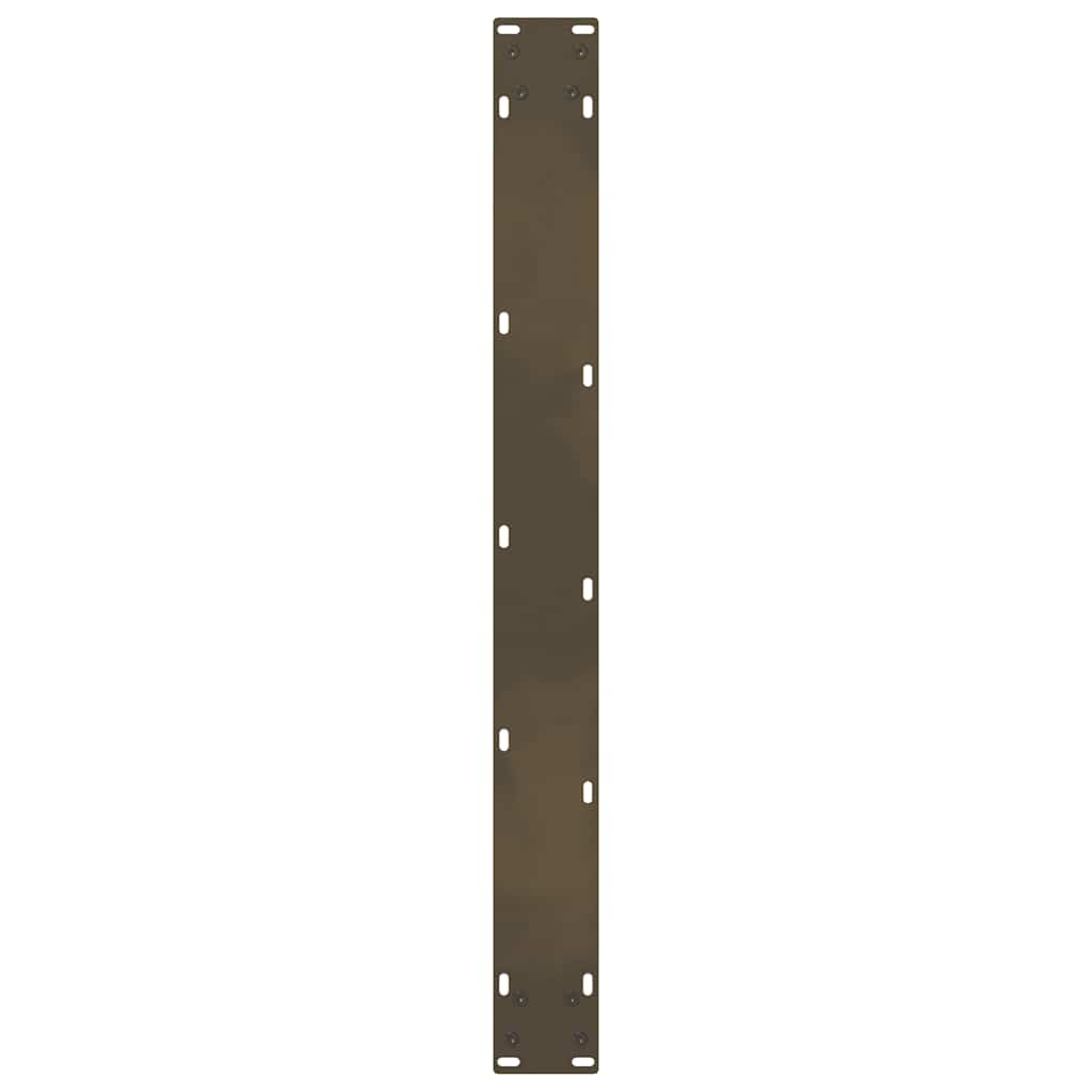 vidaXL Dining Table Legs Natural Steel 2 pcs 70x(72-73) cm Steel