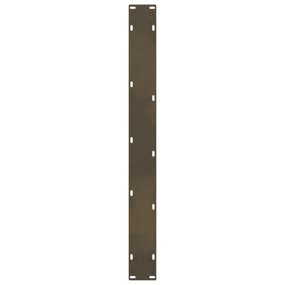 vidaXL Dining Table Legs Natural Steel 2 pcs 70x(72-73) cm Steel