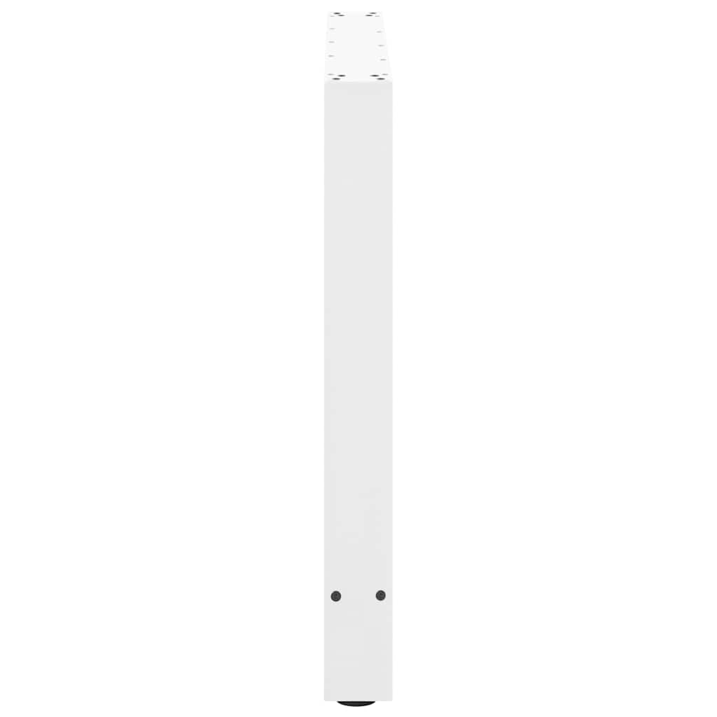 vidaXL Dining Table Legs White 2 pcs 80x(72-73) cm Steel