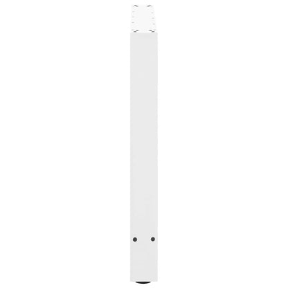 vidaXL Dining Table Legs White 2 pcs 80x(72-73) cm Steel