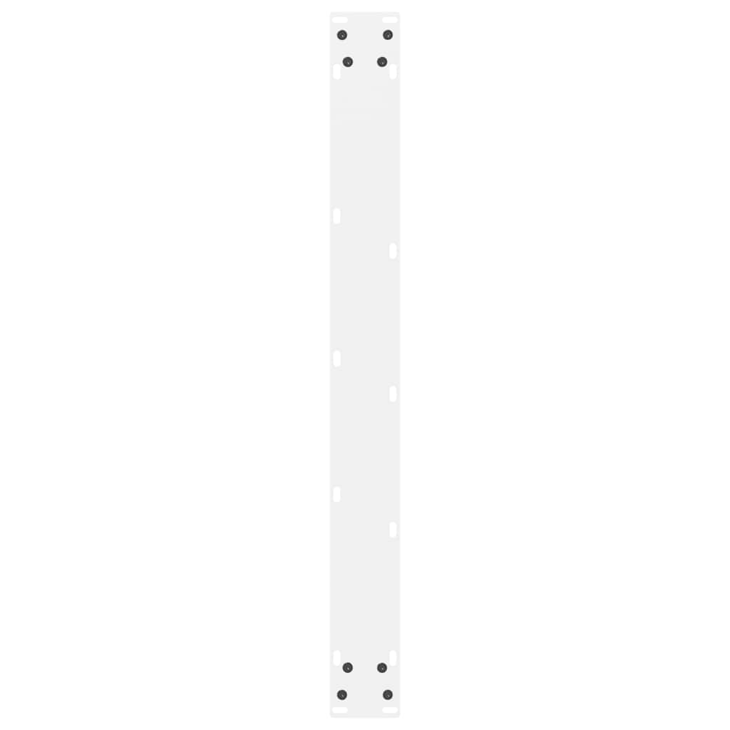 vidaXL Dining Table Legs White 2 pcs 80x(72-73) cm Steel