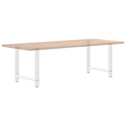 vidaXL Dining Table Legs White 2 pcs 80x(72-73) cm Steel