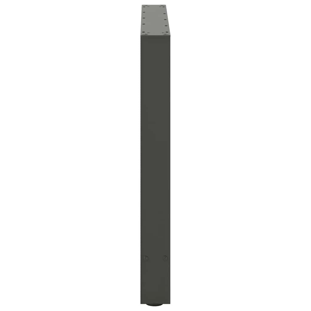 vidaXL Dining Table Legs Anthracite 2 pcs 80x(72-73) cm Steel