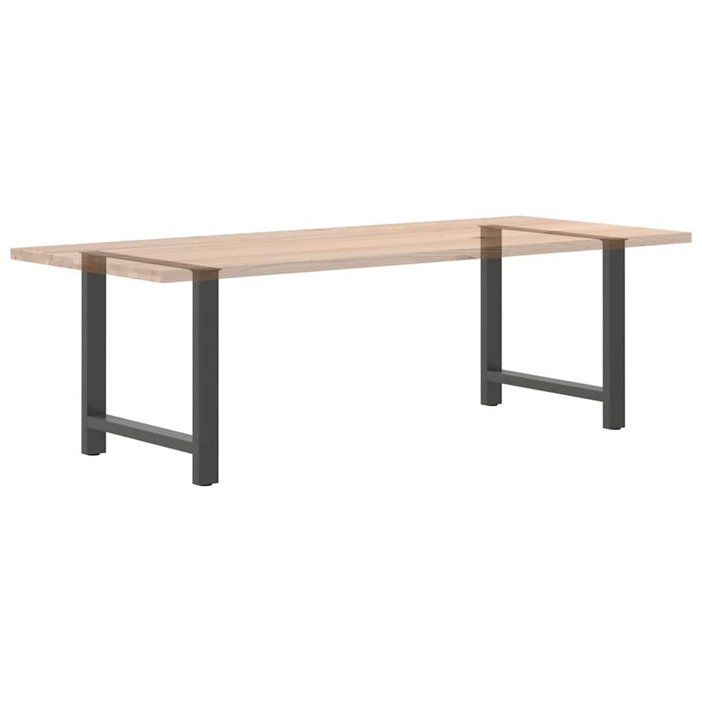 vidaXL Dining Table Legs Anthracite 2 pcs 80x(72-73) cm Steel