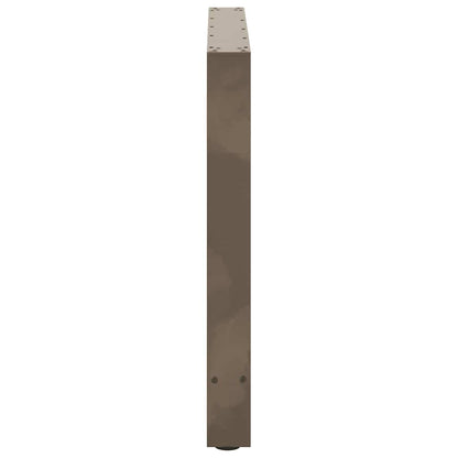 vidaXL Dining Table Legs Natural Steel 2 pcs 80x(72-73) cm Steel