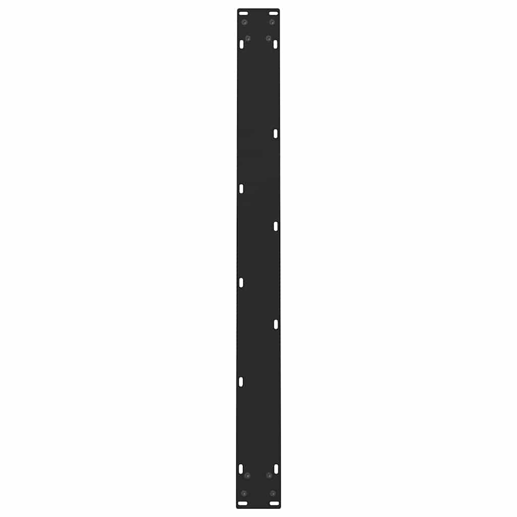 vidaXL Dining Table Legs Black 2 pcs 90x(72-73) cm Steel