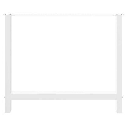 vidaXL Dining Table Legs White 2 pcs 90x(72-73) cm Steel