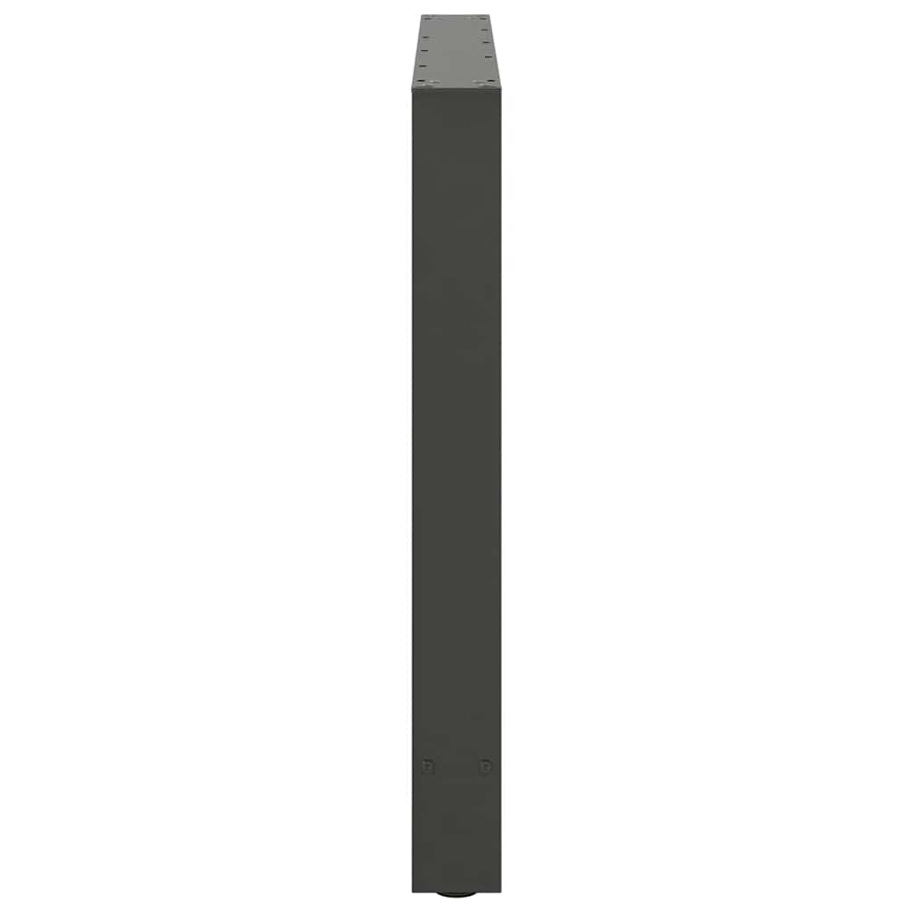 vidaXL Dining Table Legs Anthracite 2 pcs 90x(72-73) cm Steel