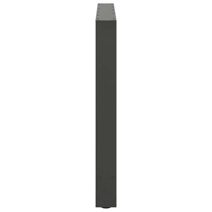 vidaXL Dining Table Legs Anthracite 2 pcs 90x(72-73) cm Steel
