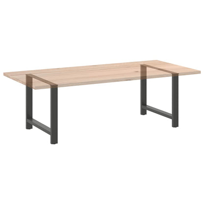 vidaXL Dining Table Legs Anthracite 2 pcs 90x(72-73) cm Steel