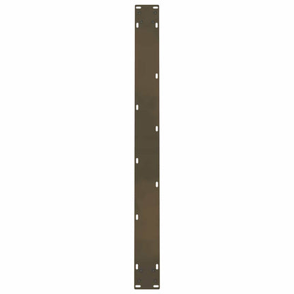 vidaXL Dining Table Legs Natural Steel 2 pcs 90x(72-73) cm Steel