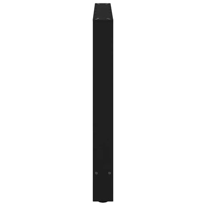 vidaXL Dining Table Legs Black 2 pcs 100x(72-73) cm Steel