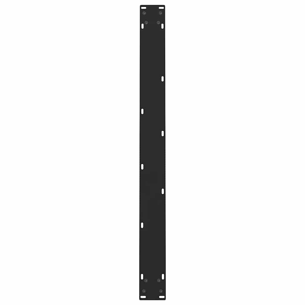 vidaXL Dining Table Legs Black 2 pcs 100x(72-73) cm Steel