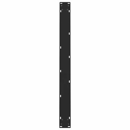 vidaXL Dining Table Legs Black 2 pcs 100x(72-73) cm Steel