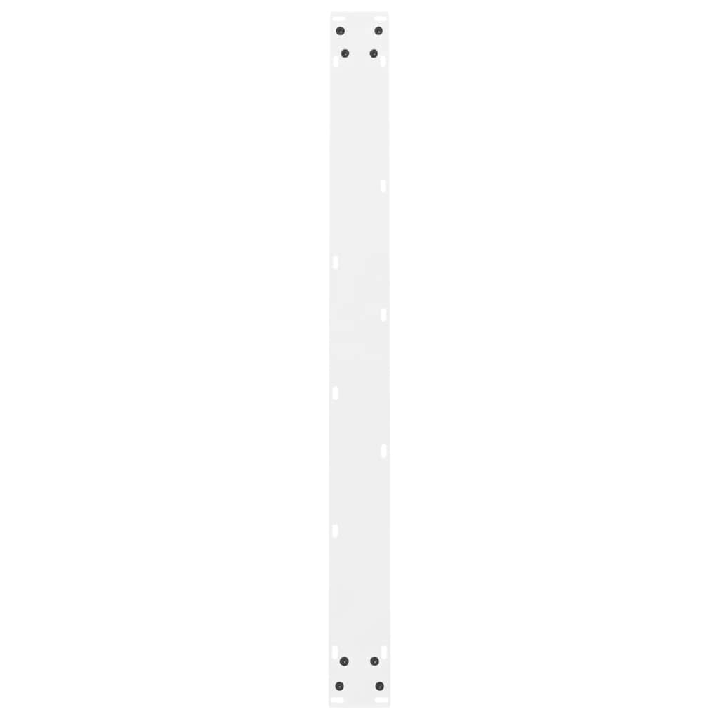 vidaXL Dining Table Legs White 2 pcs 100x(72-73) cm Steel