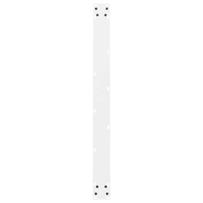 vidaXL Dining Table Legs White 2 pcs 100x(72-73) cm Steel