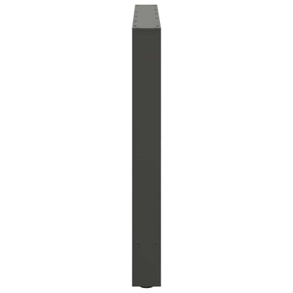 vidaXL Dining Table Legs Anthracite 2 pcs 100x(72-73) cm Steel