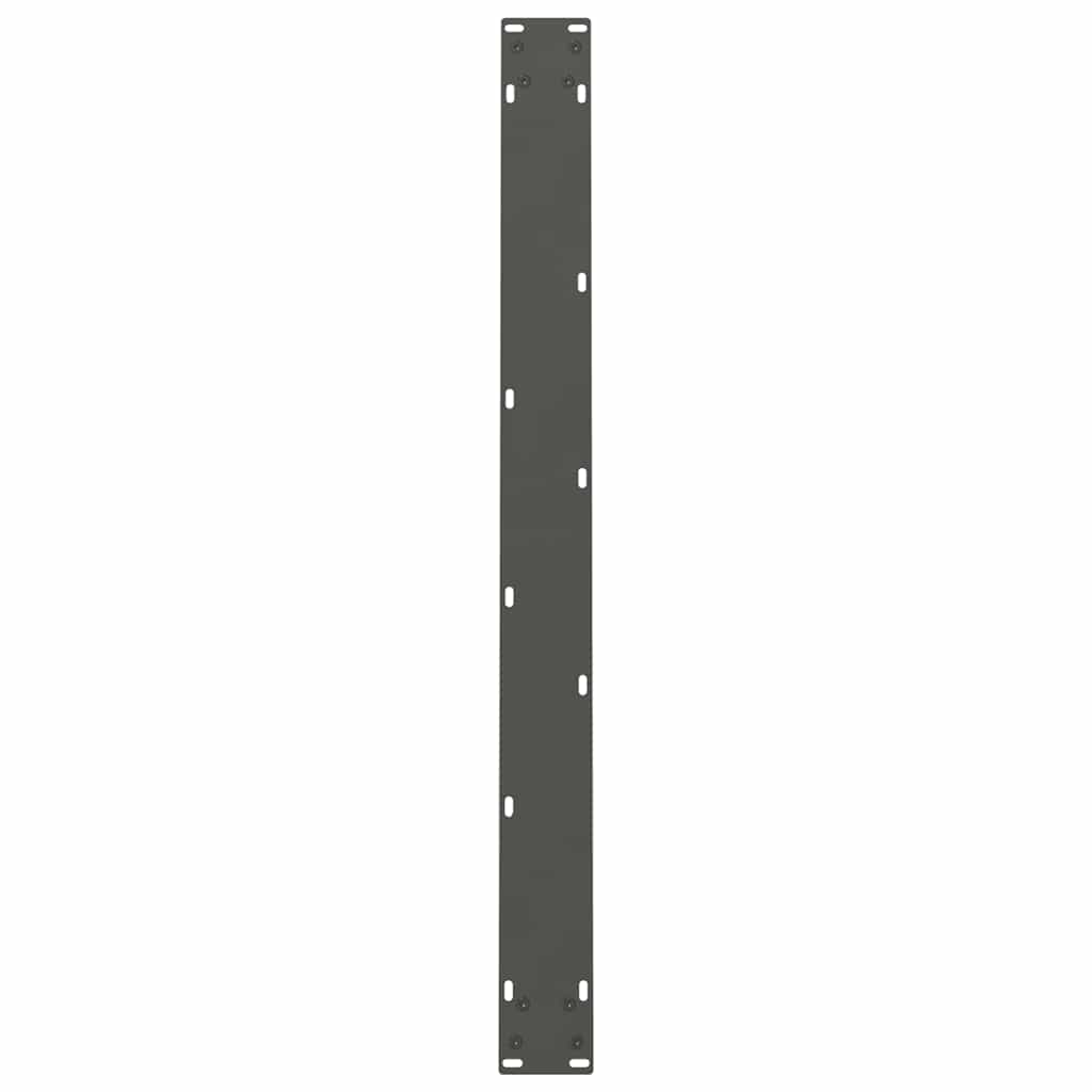 vidaXL Dining Table Legs Anthracite 2 pcs 100x(72-73) cm Steel