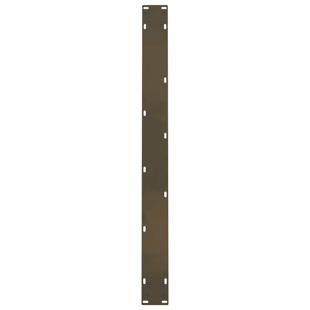 vidaXL Dining Table Legs Natural Steel 2 pcs 100x(72-73) cm Steel