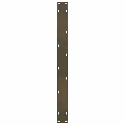 vidaXL Dining Table Legs Natural Steel 2 pcs 100x(72-73) cm Steel