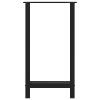vidaXL Bar Table Legs Black 2 pcs 40x(90-91) cm Steel