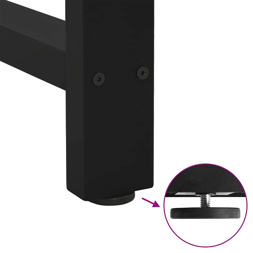 vidaXL Bar Table Legs Black 2 pcs 40x(90-91) cm Steel