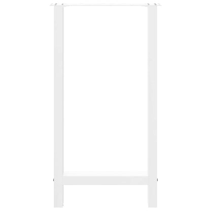 vidaXL Bar Table Legs White 2 pcs 40x(90-91) cm Steel
