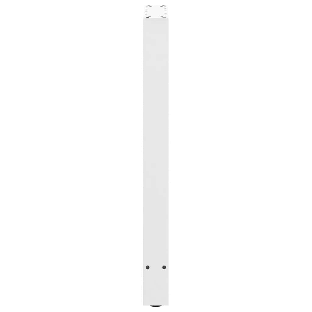 vidaXL Bar Table Legs White 2 pcs 40x(90-91) cm Steel