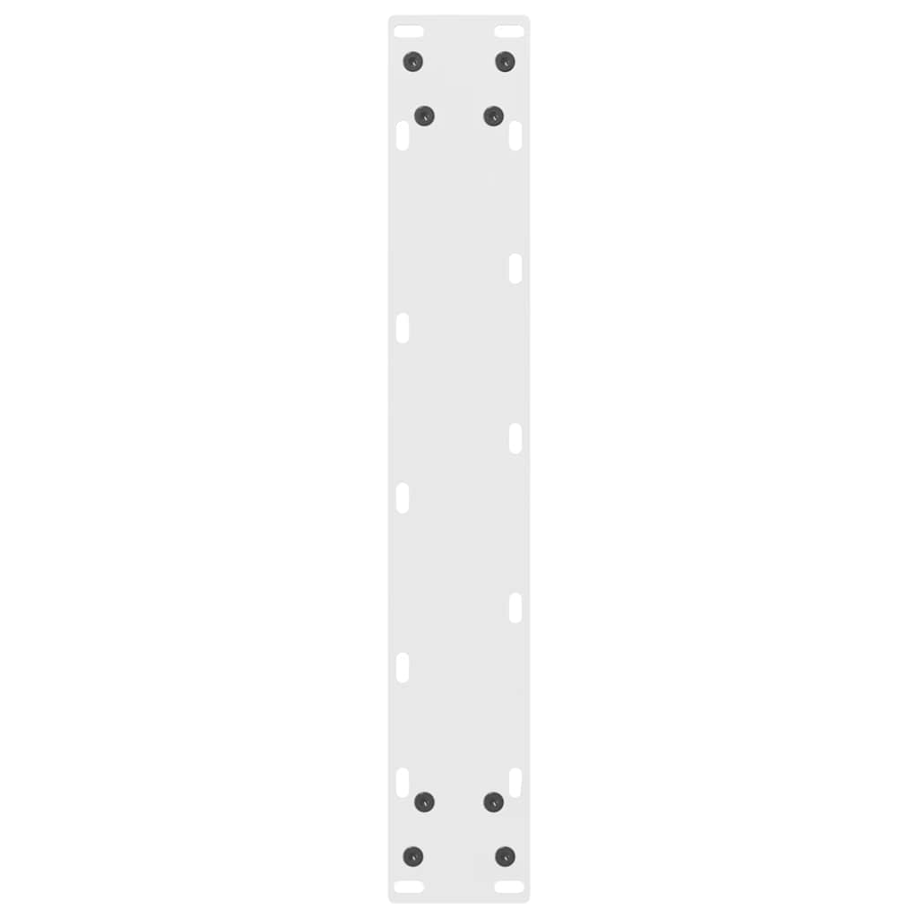 vidaXL Bar Table Legs White 2 pcs 40x(90-91) cm Steel