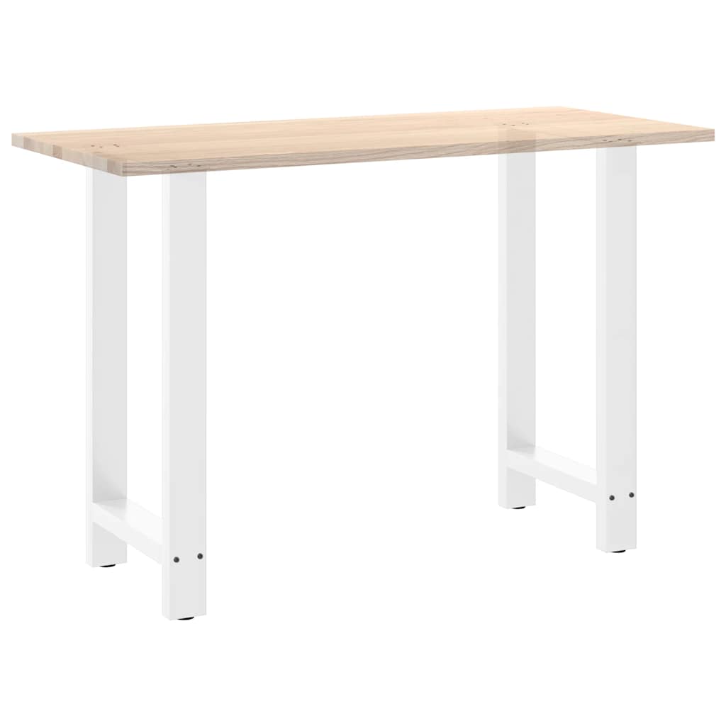 vidaXL Bar Table Legs White 2 pcs 40x(90-91) cm Steel