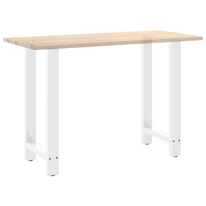 vidaXL Bar Table Legs White 2 pcs 40x(90-91) cm Steel