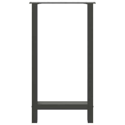 vidaXL Bar Table Legs Anthracite 2 pcs 40x(90-91) cm Steel