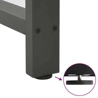 vidaXL Bar Table Legs Anthracite 2 pcs 40x(90-91) cm Steel