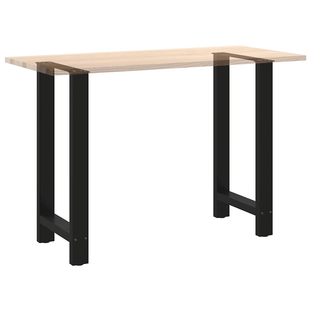 vidaXL Bar Table Legs Black 2 pcs 50x(90-91) cm Steel