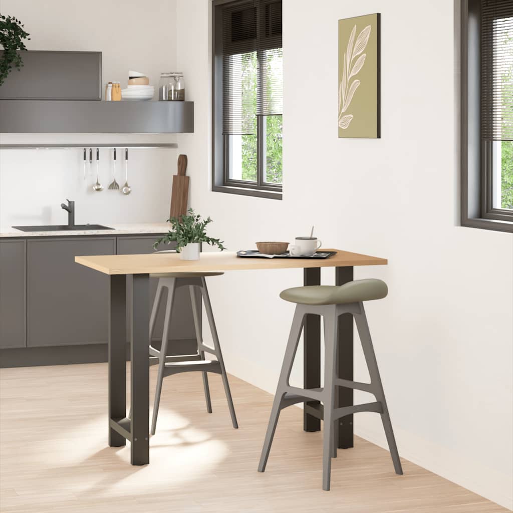 vidaXL Bar Table Legs Anthracite 2 pcs 50x(90-91) cm Steel