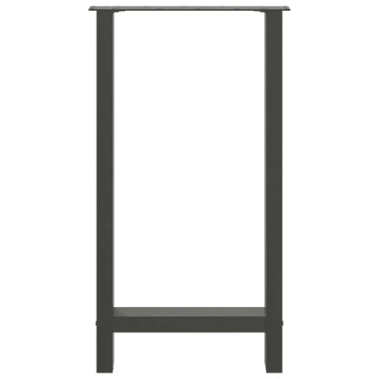 vidaXL Bar Table Legs Anthracite 2 pcs 50x(90-91) cm Steel