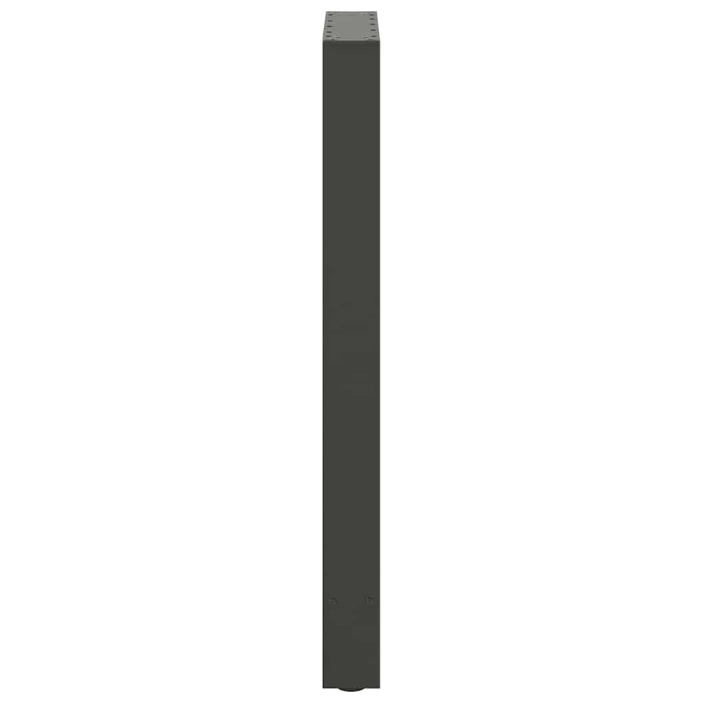 vidaXL Bar Table Legs Anthracite 2 pcs 50x(90-91) cm Steel