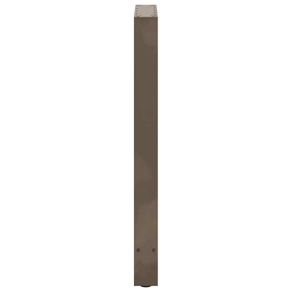 vidaXL Bar Table Legs Natural Steel 2 pcs 50x(90-91) cm Steel