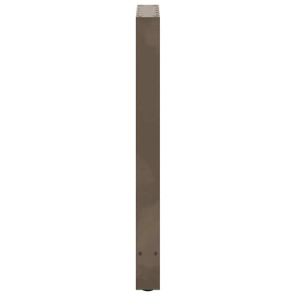 vidaXL Bar Table Legs Natural Steel 2 pcs 50x(90-91) cm Steel