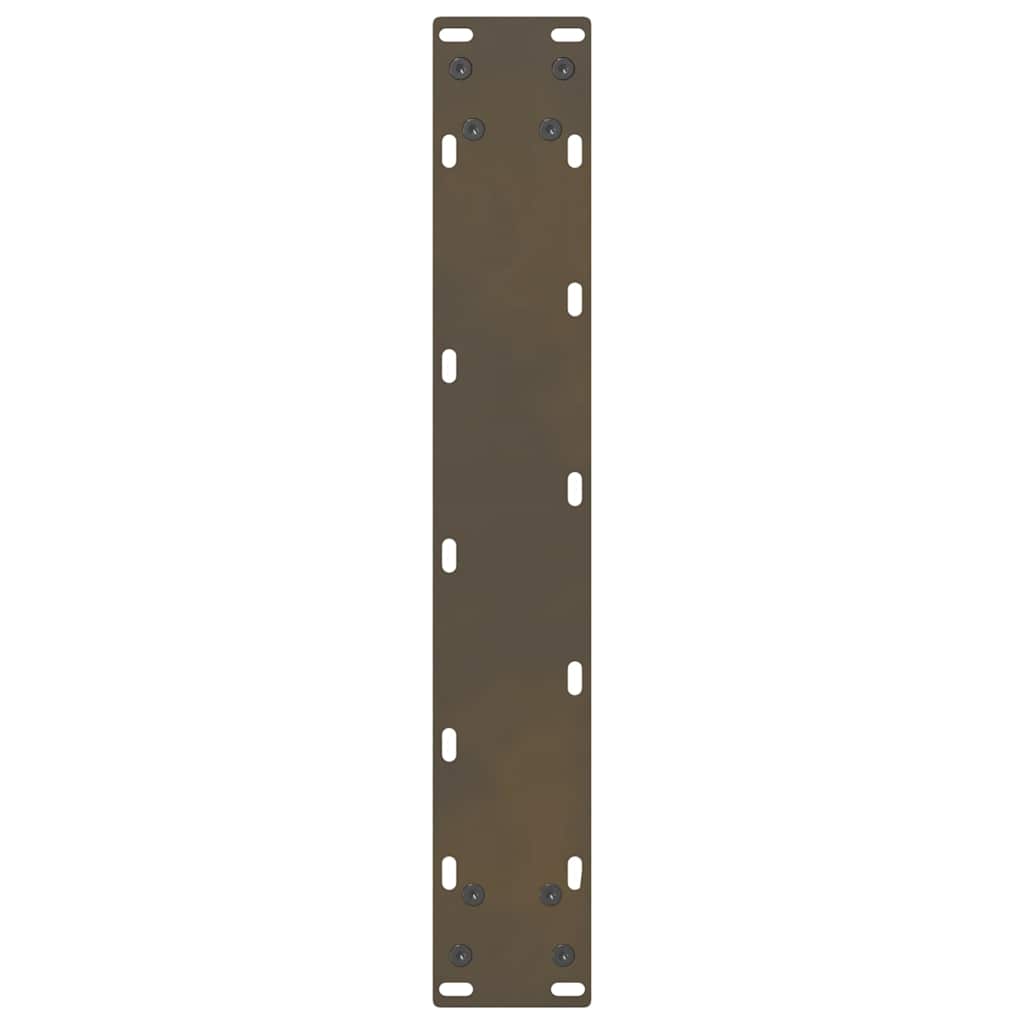 vidaXL Bar Table Legs Natural Steel 2 pcs 50x(90-91) cm Steel