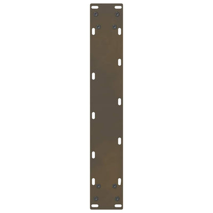vidaXL Bar Table Legs Natural Steel 2 pcs 50x(90-91) cm Steel