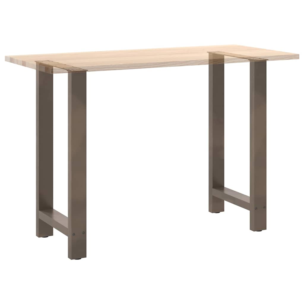 vidaXL Bar Table Legs Natural Steel 2 pcs 50x(90-91) cm Steel