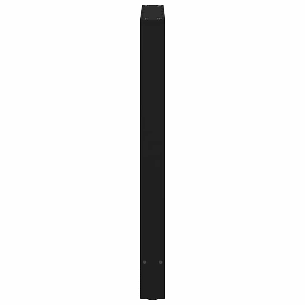 vidaXL Bar Table Legs Black 2 pcs 60x(90-91) cm Steel