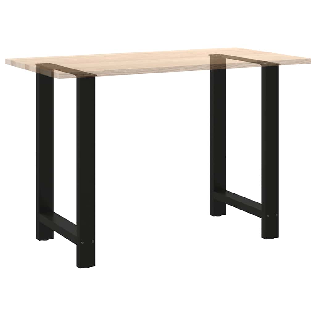 vidaXL Bar Table Legs Black 2 pcs 60x(90-91) cm Steel