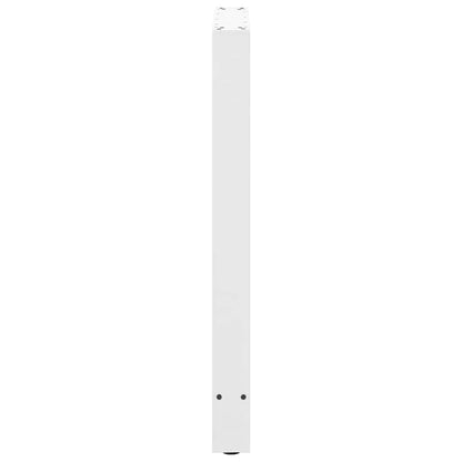 vidaXL Bar Table Legs White 2 pcs 60x(90-91) cm Steel