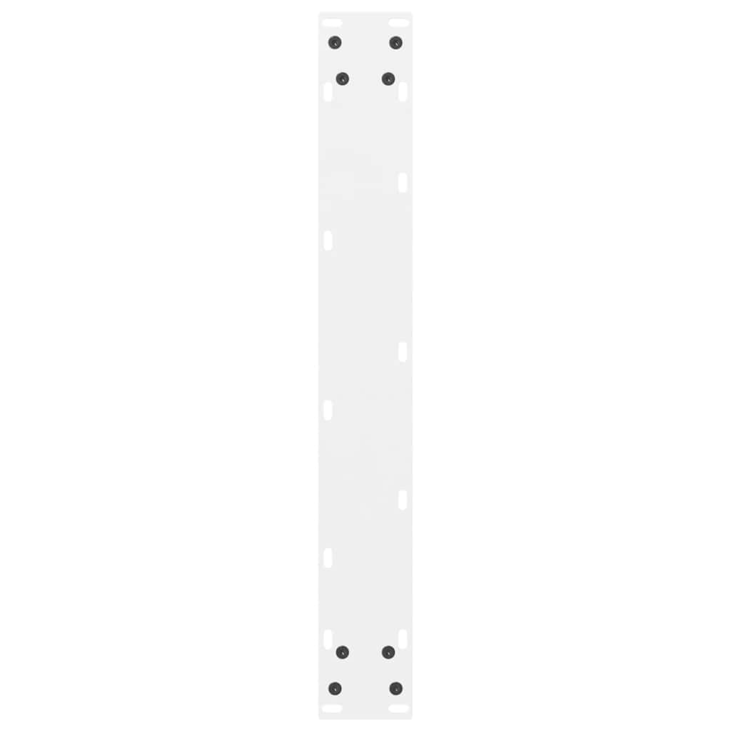 vidaXL Bar Table Legs White 2 pcs 60x(90-91) cm Steel