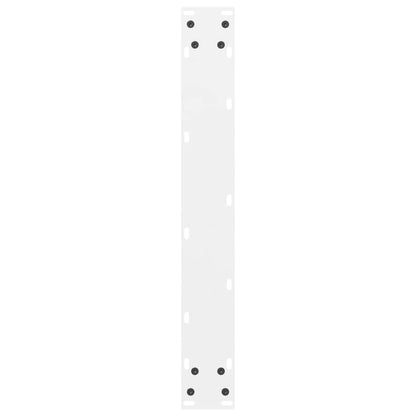 vidaXL Bar Table Legs White 2 pcs 60x(90-91) cm Steel