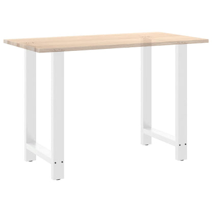 vidaXL Bar Table Legs White 2 pcs 60x(90-91) cm Steel