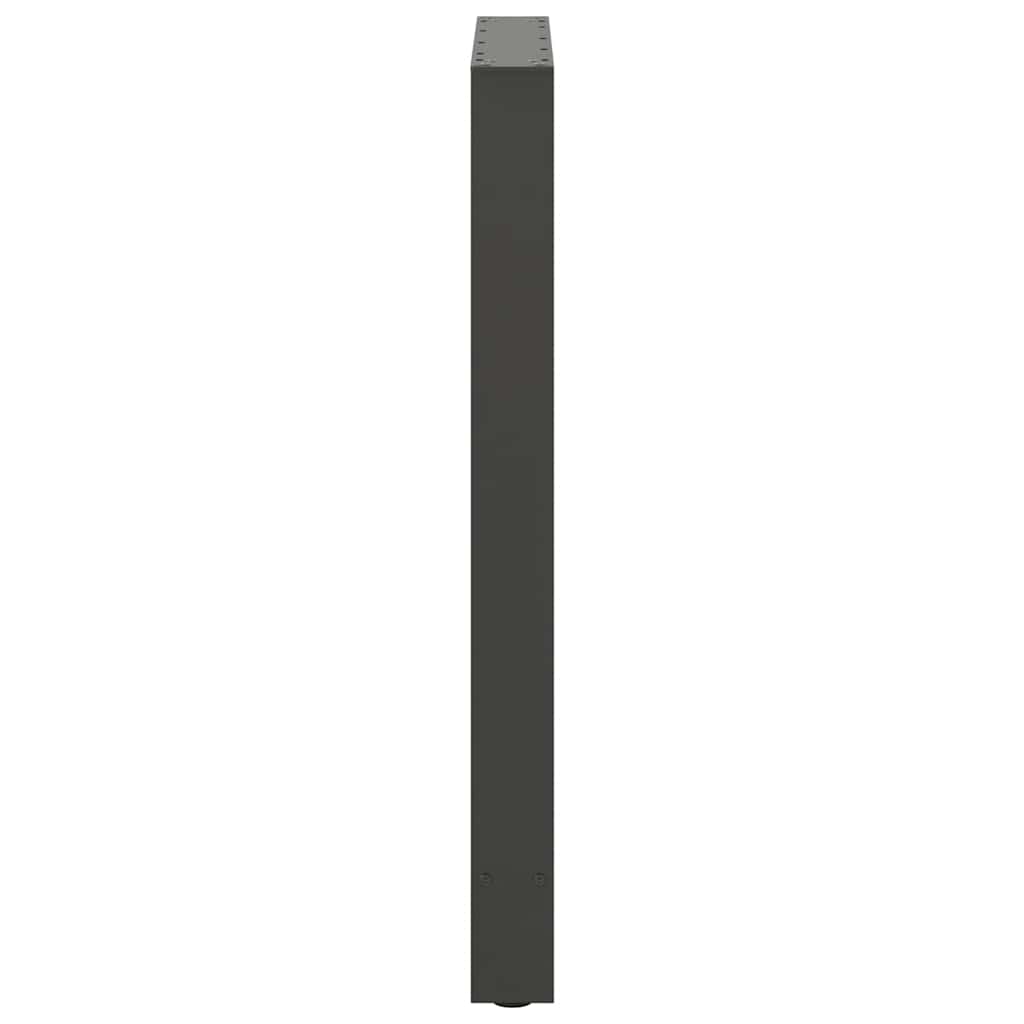 vidaXL Bar Table Legs Anthracite 2 pcs 60x(90-91) cm Steel